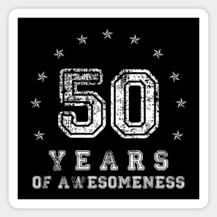 Vintage 50 years of awesomeness Sticker